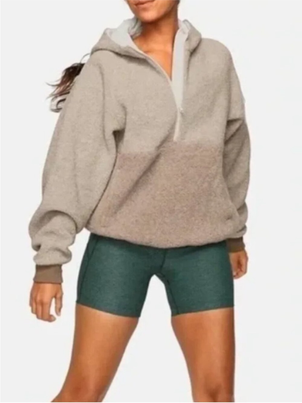 Outdoor Voices 1/4 Zip Pullover Wool Blend Sz M